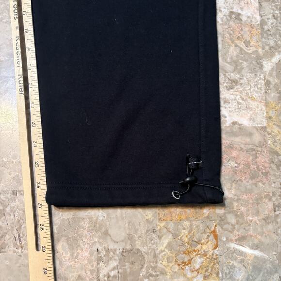 Pro Club Cargo Sweatpants Mens Small Black Heavyweight Baggy Y2K Fleece - Picture 4 of 9